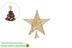 PONTEIRA ESTRELA VAZADA 20CM C/GLITTER WF1163
