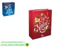 SACOLA PAPEL PRESENTE 26X10X32CM IZ040