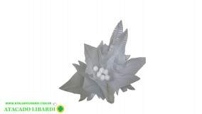 BICO PAPAGAIO AVELUDADO 26CM BRANCO 85407004