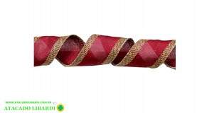 FITA ARAMADA 6,3CM X 914CM VERMELHO REDE YJ9903