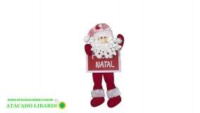 PENDENTE QUADRO BONECO NATALINO 11X25CM XTS7435