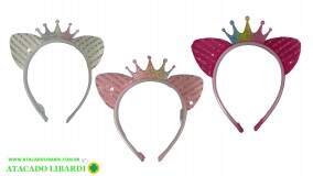 TIARA COROA C/GLITER COLOR W480
