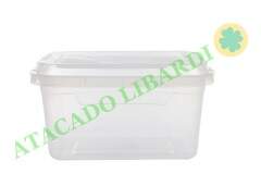 ORGANIZADOR PLAST 4,2L 27X18X15CM C/TRAVA 6822