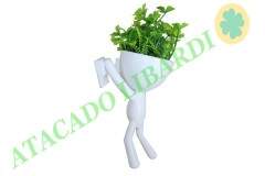 ENFEITE BONECO PLAST PENDURAR 18X6CM C/PLANTA GDR0571