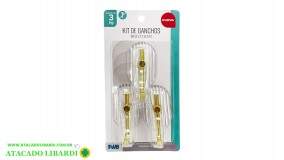 GANCHO ADESIVO 3PCS FJ91049
