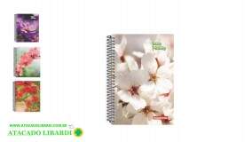 CADERNO 10M/160 F CD ESPIRAL BELAS PETALAS 7119