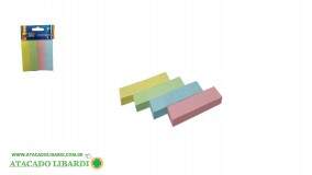BLOCO ADESIVO 7,6X1,8CM 4UNI COLOR 100F RT3026