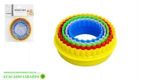 MOLDE P/BISCOITO PLAST 5PCS DT6002