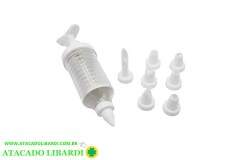 DECORADOR BOLO C/TUBO 9PCS CLA08078