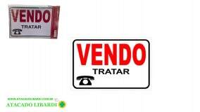 PLACA SINALIZACAO 29X20CM VENDO PS16