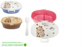 MARMITA E TALHER INFANTIL CAPIVARA FJ91059
