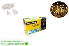 PISCA 100 LED 9M BRANCO QUENTE 127V 8F FIO TRANSP  NTL2100Q127V