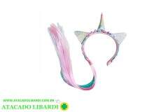 TIARA UNICORNIO C/CABELO E582