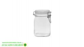 POTE VIDRO 22CM 1500ML C/TAMPA F0247