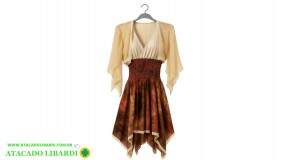 FANTASIA MENINA WOODSTOK HIPPIE ADULTO 2471