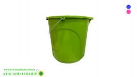 BALDE PLAST 8L 25X22CM ALCA FERRO COLOR 448