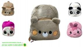 MOCHILA PELUCIA 27.5X23X7CM INF SORT DV80222