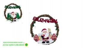 GUIRLANDA 25CM FELIZ NATAL NAT0180