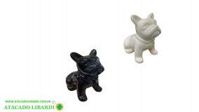 ENFEITE  PORCELANA 10X9,5CM DOG CER5462