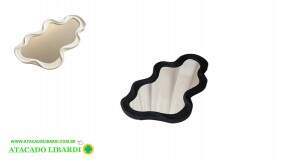 ESPELHO PAREDE 41X25,5X2,5CM C/MOLDURA  CB5369