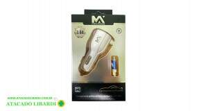 CARREGADOR CELULAR 2 USB VEICULAR 3,6A MAX623CAR