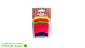 ELASTICO PARA CABELO 8UNI COLOR Y846