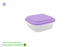 POTE 4L QUADRADO C/TAMPA PLAST COLOR 162