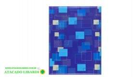 PAPEL 30X45CM PRES SACO QUADRADOS AZUL C/50UN 561