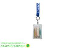 PORTA CARTAO CRACHA COM ALCA COLOR HE82362