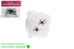 TEIA ARANHA HALLOWEEN BRANCA 49869001