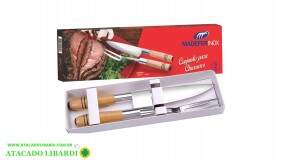 CONJ CHURRASCO 2PCS FACA E GARFO 1040