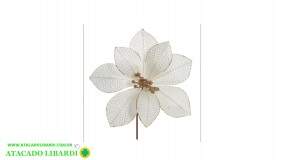 BICO PAPAGAIO NATAL AVELUDADO OFF WHITE 16CM 95627003