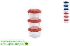 CONJ POTE 3PCS RED ALTO 600ML CM306