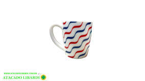 CANECA PORC OCEANIC 280ML 9CM RED A40376