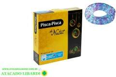 PISCA MANGUEIRA 180 LED 10M COLOR 127V 8F NTL6180C127V