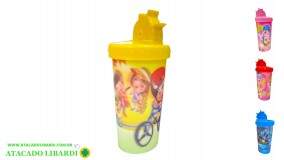 COPO PLAST 3D 300ML C/CANUDO F5266