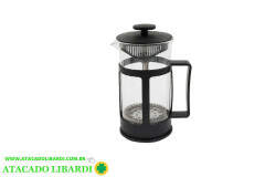 CAFETEIRA FRANCESA 350ML 16CM VIDRO SUPORTE HU57701