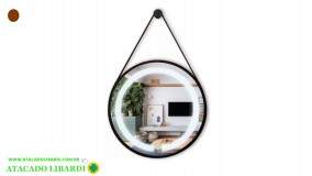 ESPELHO PAREDE 45CM RED C/MOLDURA E LED DT25882