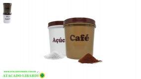 KIT PORTA CAFE E ACUCAR 1000ML C/TAMPA 2506