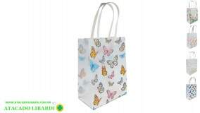 SACOLA PLAST PRESENTE DEC 25X19X10CM TRANSP  HB81925
