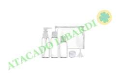 KIT VIAGEM 5PCS 4 FRASCOS C/ESTOJO CB1416