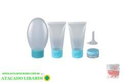 KIT VIAGEM 4PCS FRASCOS C/ESTOJO HV84819