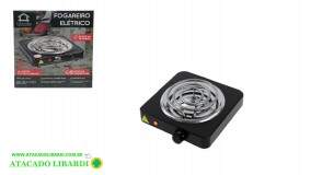 FOGAREIRO ELETRICO 1000W 127V PRETO FUT183