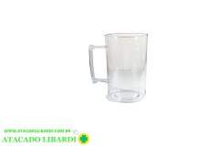 CANECA ACRILICO 500ML CHOPP TRANSPARENTE 326S D
