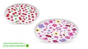 BANDEJA PLAST 31X25CM RET COLOR HU59671