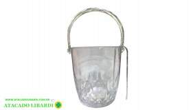 BALDE GELO C/PEGADOR 13CM CRISTAL BA24307