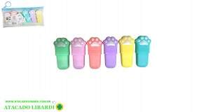 MARCA TEXTO 6UNI GATINHO COLOR ST43249