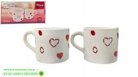 CONJ XICARAS BE LOVE 110ML 2PCS CEC05032