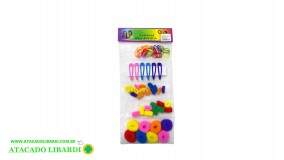 ELASTICO P/CABELO 12PCS TIC TAC P/CABELO C/6 COLOR UC202816