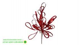 HASTE C/FITAS 45CM  C/GLITTER VERMELHO 99782003